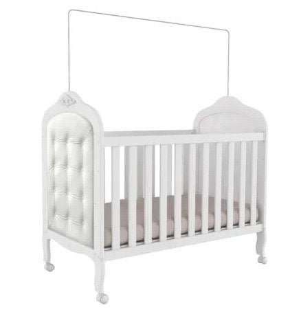 Berço Elô Americano com Kit Capitonê - Móveis Peroba - Branco - 2