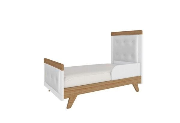 Berço Retrô Americano com Kit Capitonê - Móveis Peroba - Branco - 2