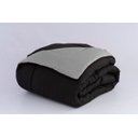 Ver imagem 5 de KIT EDREDOM CASAL QUEEN JOGO DE CAMA 06 PEÇAS ACONCHEGO DUPLA FACE CASA DONA CINZA E PRETO