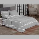 Ver imagem 6 de KIT EDREDOM CASAL QUEEN JOGO DE CAMA 06 PEÇAS ACONCHEGO DUPLA FACE CASA DONA BRANCO