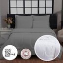 Ver imagem 2 de KIT EDREDOM ITALIANO 200 FIOS 100% ALGODÃO 6 PEÇAS BRANCO CASA DONA