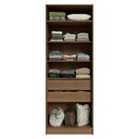Ver imagem 4 de Guarda-Roupa Modulado 2 Portas 2 Gavetas 4 Prateleiras Rustic/Crema Neo Madesa