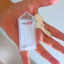 Ver imagem 4 de Kit 80 Chaveiro de Plástico Branco com Abertura e Etiqueta Pautada para Identificação