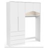 Guarda-Roupa Roupeiro Baby House - Mdf - Matic - Branco Soft Naturale - 1