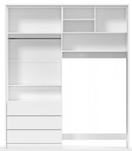 Guarda-Roupa Roupeiro Baby House - Mdf - Matic - Branco Soft Naturale - 2