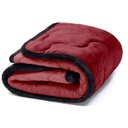 Ver imagem 1 de Edredom Plush para Pet Bouton Microfibra Flannel Dupla Face 80cm X 90cm Vermelho