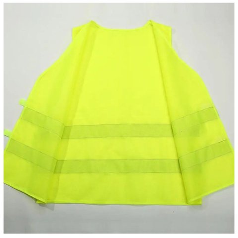 Colete Sinalizador Faixa Refletiva Epi Segurança do Trabalho Construçao Civil Obra Estrada Avenida R