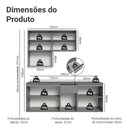 Ver imagem 4 de Armário de Cozinha Compacta 180 Cm Suspensa Nice Madesa 03