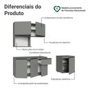 Ver imagem 5 de Armário de Cozinha Compacta 180 Cm Suspensa Nice Madesa 03
