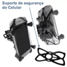 Suporte Garra para Celular Moto Universal com Carregador Usb - 2