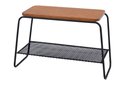 Ver imagem 1 de Mesa Lateral Letti Banco Sapateira Industrial Elegante Studio Metal Madeira Preto