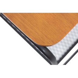 Mesa Lateral Letti Banco Sapateira Industrial Elegante Studio Metal Madeira Preto - 4