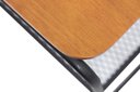 Ver imagem 4 de Mesa Lateral Letti Banco Sapateira Industrial Elegante Studio Metal Madeira Preto