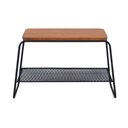 Ver imagem 2 de Mesa Lateral Letti Banco Sapateira Industrial Elegante Studio Metal Madeira Preto