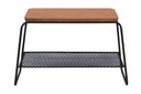 Ver imagem 2 de Mesa Lateral Letti Banco Sapateira Industrial Elegante Studio Metal Madeira Preto