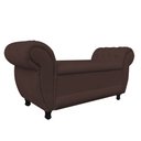 Ver imagem 2 de Divã Recamier Com Baú Grécia 1,55 Cm Suede Marrom