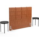 Ver imagem 7 de Cabeceira Cama Box Queen 160 cm Roma W01 Couríssimo Camel - Lyam Decor