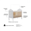 Ver imagem 4 de Kit Peroba Berço Elô Branco/Amendoa + Capitonê Corino Branco