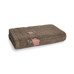 Jogo de Toalhas de Banho Gigante Karsten 5 peças Yana - Marrom/Palha - 3