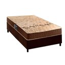 Ver imagem 1 de Conjunto Box Solteiro: Colchão Espuma Anjos D28 Confort Double Face + Base Crc Suede Brown(78x188)