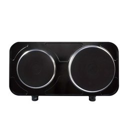 Fogão Elétrico Agratto de Mesa Preto 2 Pratos 2500w 13163 - 2