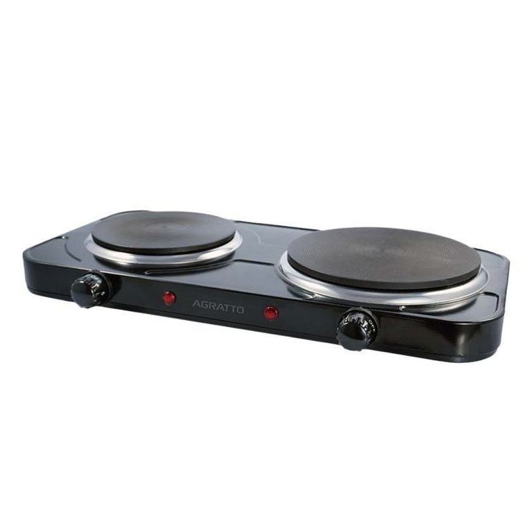 Fogão Elétrico Agratto de Mesa Preto 2 Pratos 2500w 13163