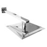 Ducha Chuveiro Quadrada 20x20 cm Com Braço Quadrado 38 cm Inox 304 7739 - 2
