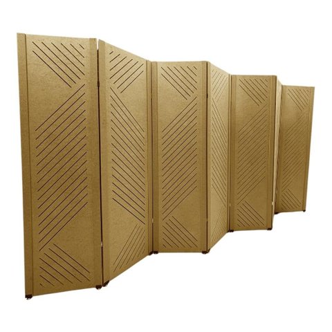 Biombo New Design 7 Folhas c/ 14 Rodinhas