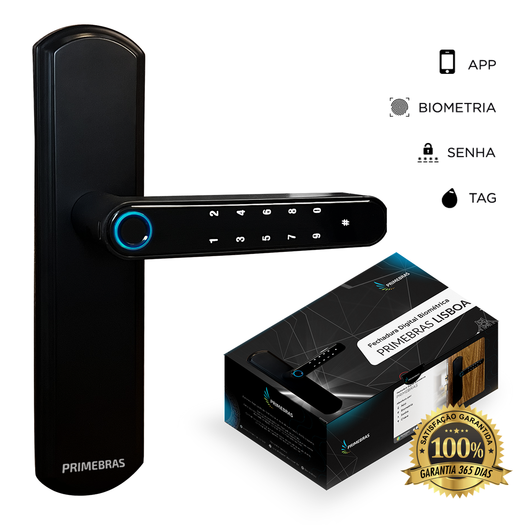 Fechadura Digital Biométrica Bluetooth Primebras Lisboa - 2
