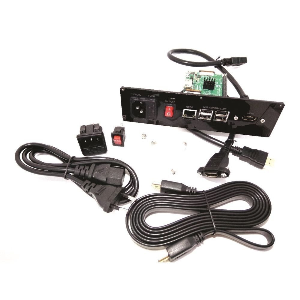 Kit Painel Arcade Raspberry Pi 3 Com Tomada | MadeiraMadeira