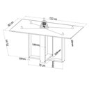 Ver imagem 3 de Mesa de Jantar 4 Lugares Caiena Mel/Cinza/Grafite - Viero Móveis