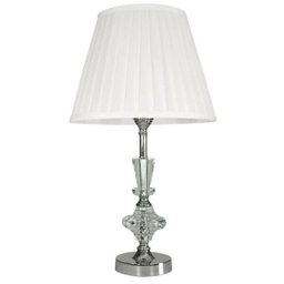 Abajur de Mesa Toque Cristal Vidro Decorativo Hambiente Hall Sala Quarto Luminária LED e Cúpula - 1