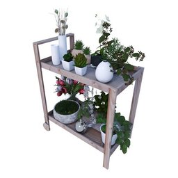 Carrinho de Bebidas com Adega Prateleira P/ Vinhos Elegante Technox Marron - 5