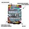 Placa Decorativa de Parede em Madeira - Tudo Posso Naquele que me Fortalece - 2