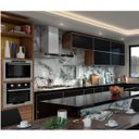 Ver imagem 1 de Conjunto de Embutir Fischer com Coifa de Parede Infinity 90cm + Cooktop 5 Bocas Tripla Chama Fit Line + Forno Elétrico 50L com Air Fryer 127v