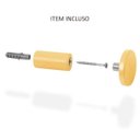 Ver imagem 5 de Espelho Decorativo Adnet Amarelo Alça Courino Preta 20 Cm Redondo Amarelo/preto, 20 Cm