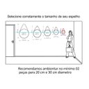 Ver imagem 7 de Espelho Decorativo Adnet Amarelo Alça Courino Preta 20 Cm Redondo Amarelo/preto, 20 Cm