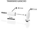 Ver imagem 6 de Espelho Decorativo Adnet Branco Alça Courino Preta 20 Cm Redondo Branco/preto, 20 Cm