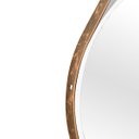 Ver imagem 3 de Espelho Decorativo Adnet Branco Alça Courino Rajada 60 cm Redondo Branco/Rajado, 60 cm