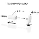 Ver imagem 6 de Espelho Decorativo Adnet Branco Alça Courino Rajada 60 cm Redondo Branco/Rajado, 60 cm