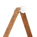 Ver imagem 4 de Espelho Decorativo Adnet Branco Alça Courino Rajada 60 cm Redondo Branco/Rajado, 60 cm