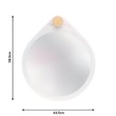 Ver imagem 5 de Espelho Decorativo Adnet Flat Branco Off White 40 cm Redondo Branco, 40 cm
