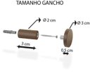 Ver imagem 4 de Espelho Decorativo Adnet Marrom Alça Courino Rajado 20 Cm Redondo Marrom/rajado, 20 Cm