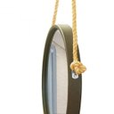 Ver imagem 4 de Espelho Decorativo Adnet Marrom Alça Sisal Yellow 60 cm Redondo 60 cm