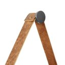 Ver imagem 4 de Espelho Decorativo Adnet Preto Alça Courino Rajada 20 Cm Redondo Preto/rajado, 20 Cm