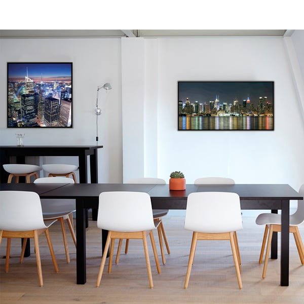 Quadro Decorativo Barcelona City At Night 50X100 Cm - 2