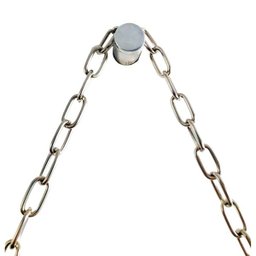 Espelho Decorativo Adnet Vintage Alça Corrente 60 cm Redondo 60 cm - 4