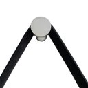 Ver imagem 3 de Espelho Decorativo Adnet Vintage Alça Courino Preto 40 cm Redondo