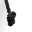 Ver imagem 4 de Espelho Decorativo Adnet Vintage Alça Sisal Black 60 cm Redondo 60 cm