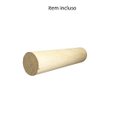 Ver imagem 5 de Espelho Decorativo Adnet Vintage Alça Sisal Black Oval 60x40 cm 40 x 60 cm Oval